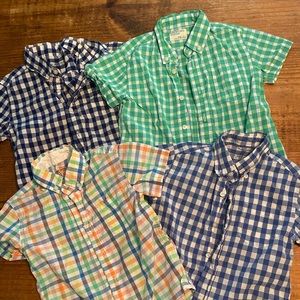 Crewcuts polo button up plaid bundle